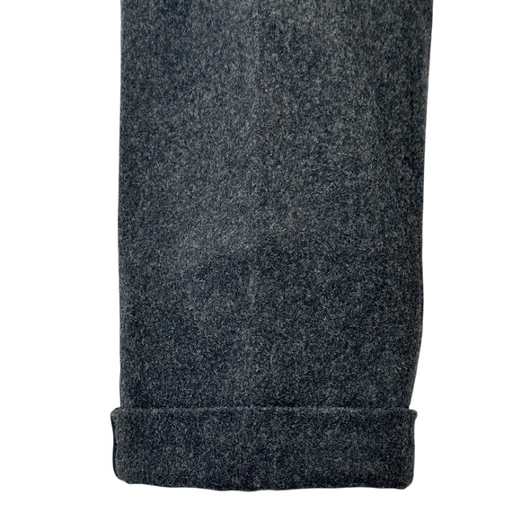 Vintage Polo Ralph Lauren Dark Gray Side Stripe Virgin Wool Trousers Pants sz 32 - Picture 3 of 9